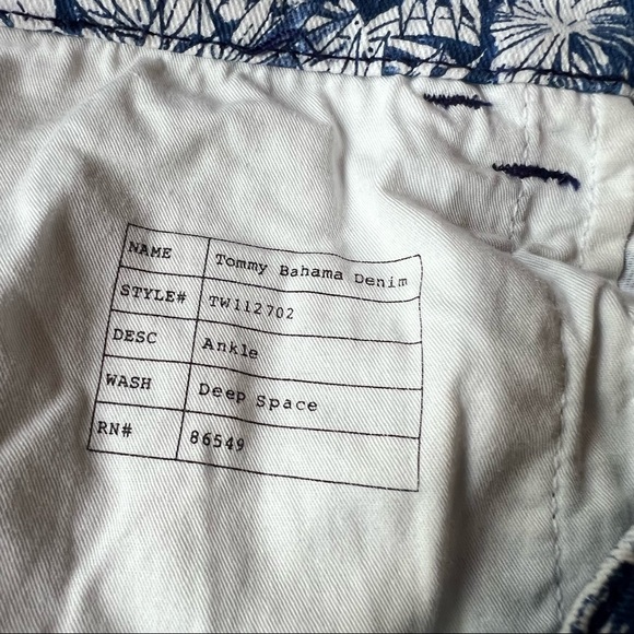 Tommy Bahama Palm Print Ankle Jeans - Picture 11 of 13